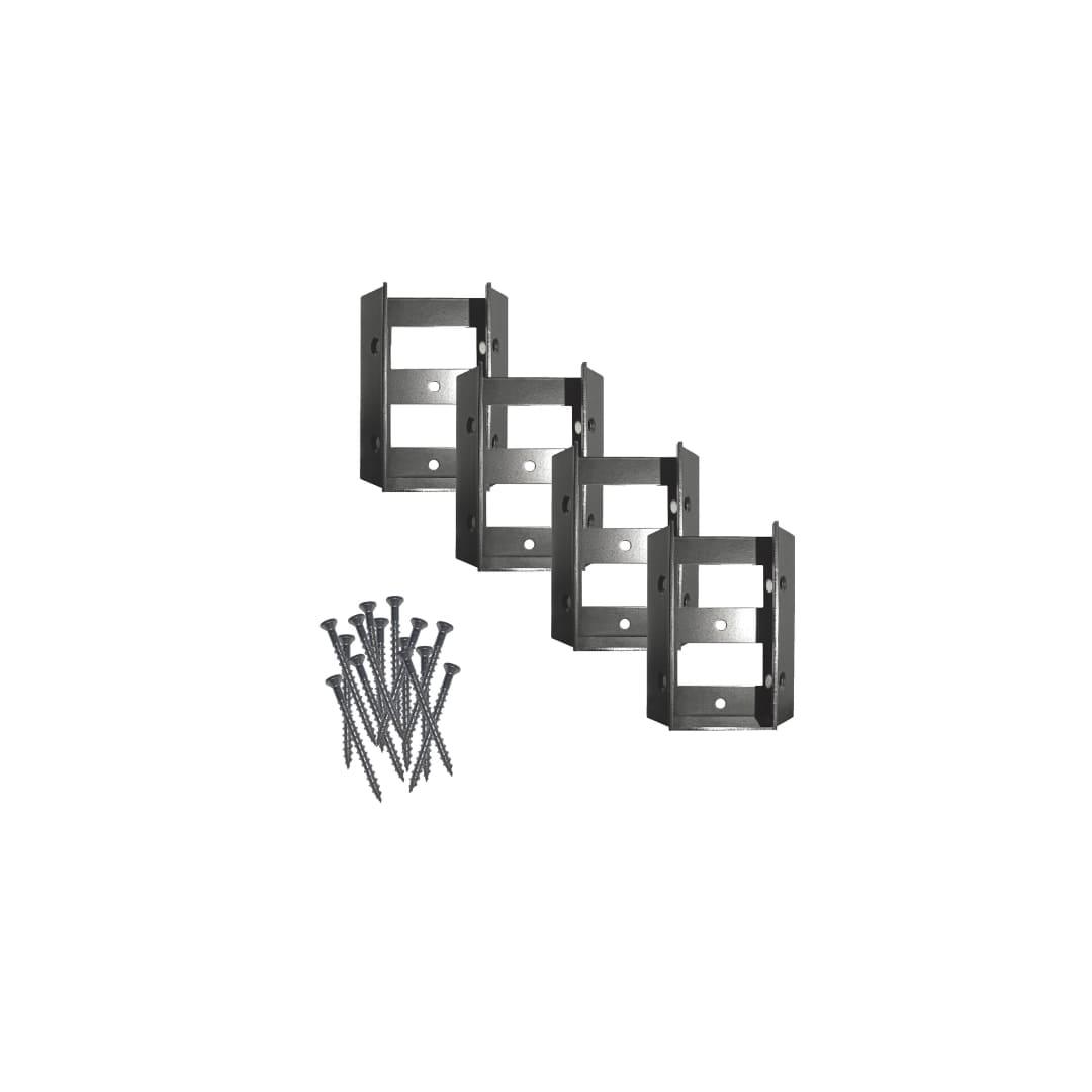 Stair & Deck Rail Connectors (4 pcs) Multi-Use | Screws Included - SDRC - TESCO Building Supplies