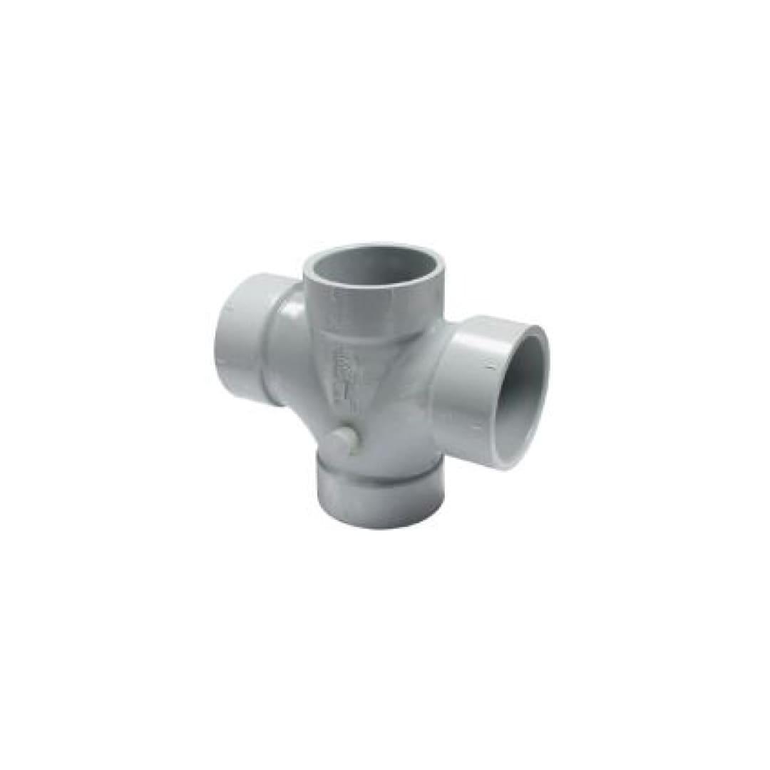 System 15 PVC DWV Fitting Double Sanitary Tee H X H X H X H - TESCO Building Supplies