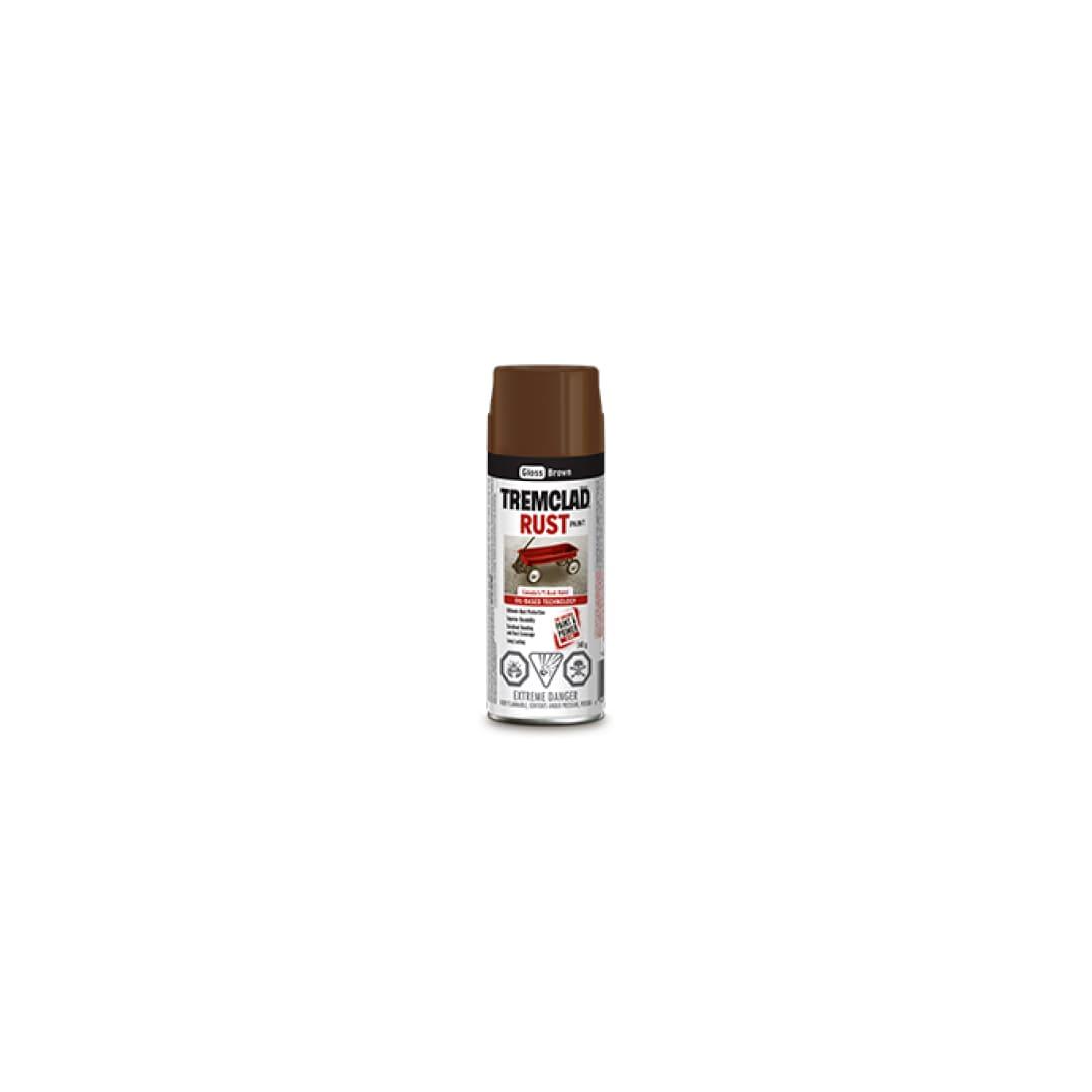 TREMCLAD® Oil Based Rust Paint Aerosol Spray - Gloss Brown - TESCO Building Supplies