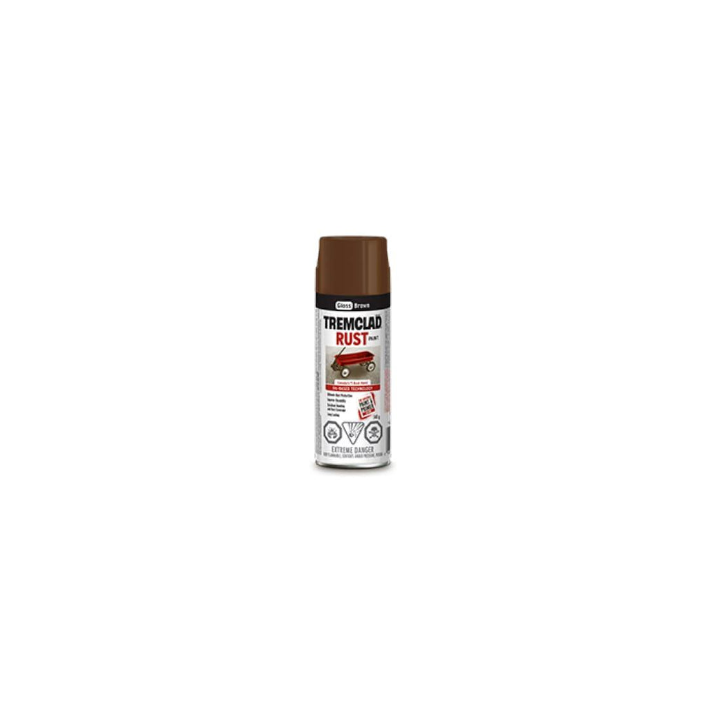 TREMCLAD® Oil Based Rust Paint Aerosol Spray - Gloss Brown - TESCO Building Supplies 