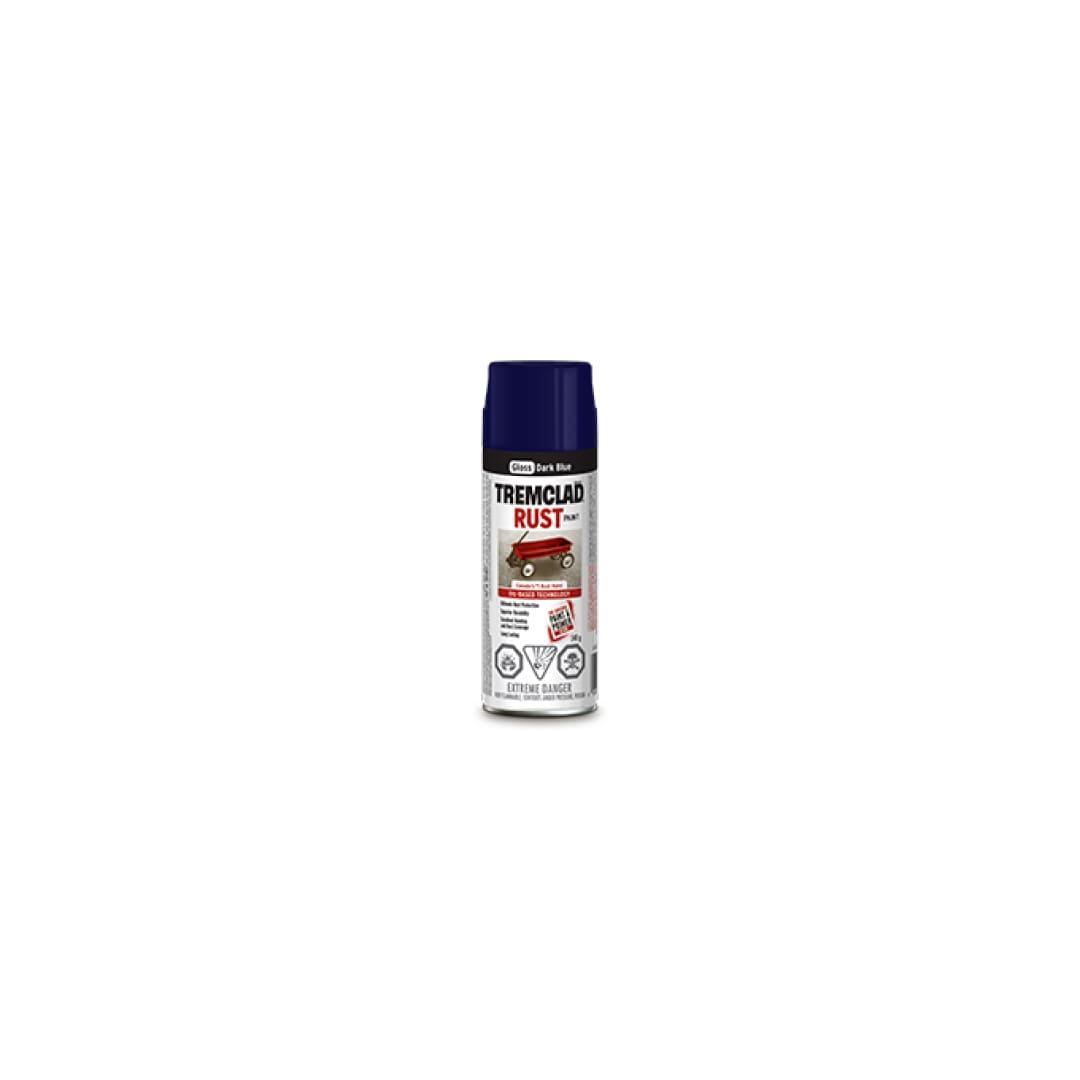 TREMCLAD® Oil Based Rust Paint Aerosol Spray - Gloss Dark Blue - TESCO Building Supplies