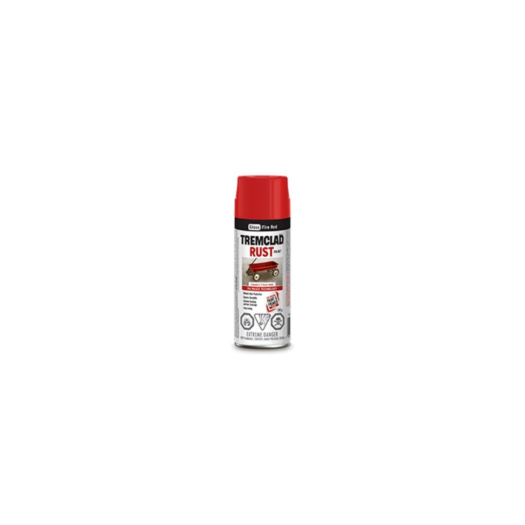 TREMCLAD® Oil Based Rust Paint Aerosol Spray - Gloss Fire Red - TESCO Building Supplies