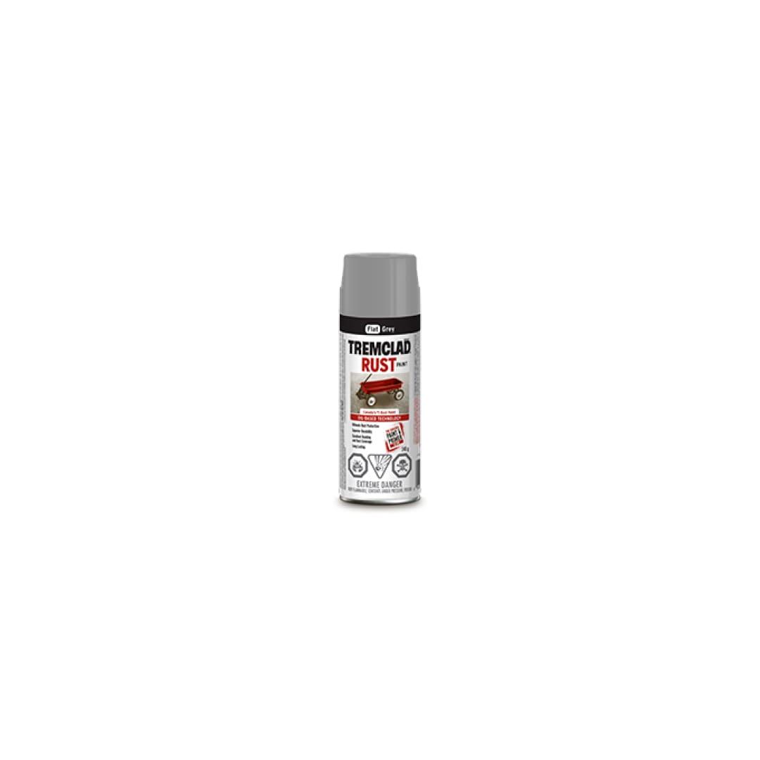 TREMCLAD® Oil Based Rust Paint Aerosol Spray - Gloss Grey - TESCO Building Supplies
