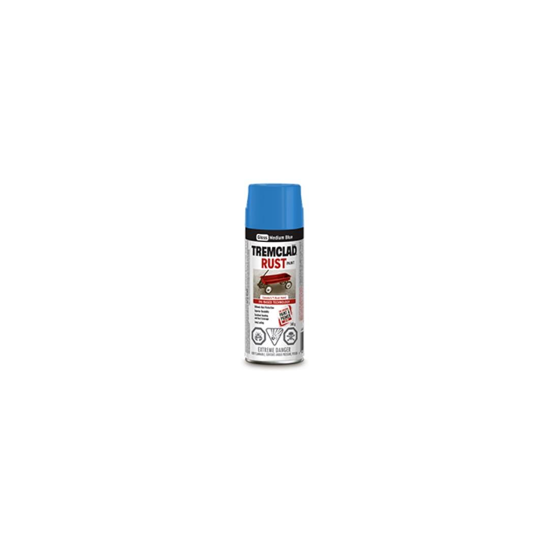 TREMCLAD® Oil Based Rust Paint Aerosol Spray - Gloss Medium Blue - TESCO Building Supplies