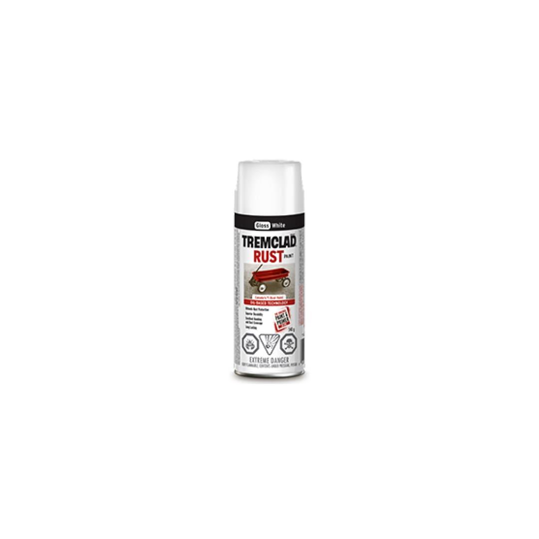 TREMCLAD® Oil Based Rust Paint Aerosol Spray - Gloss White - TESCO Building Supplies