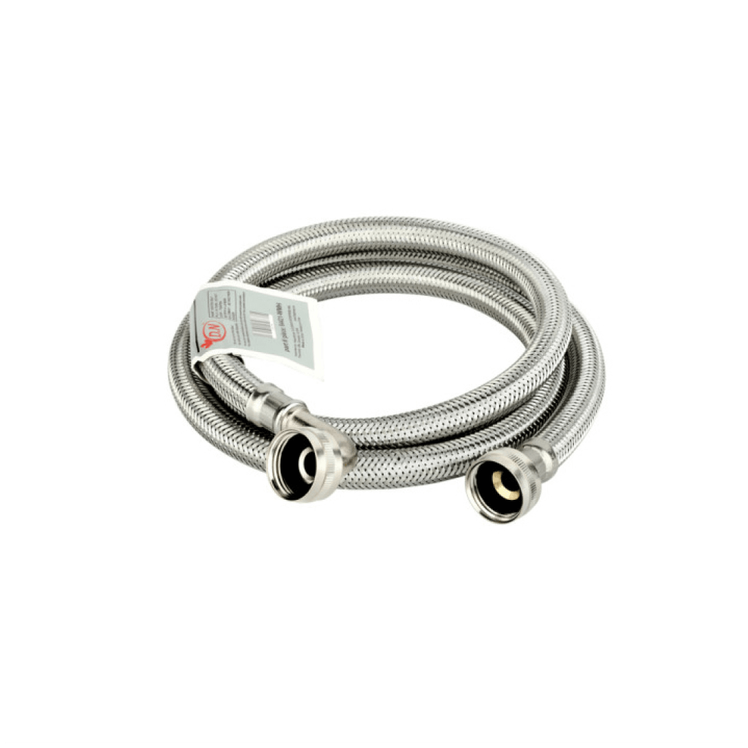 Washing Machine Flexible Connector With Swivel Elbow 3/4″ FGH x 3/4″ FGH - TESCO Building Supplies