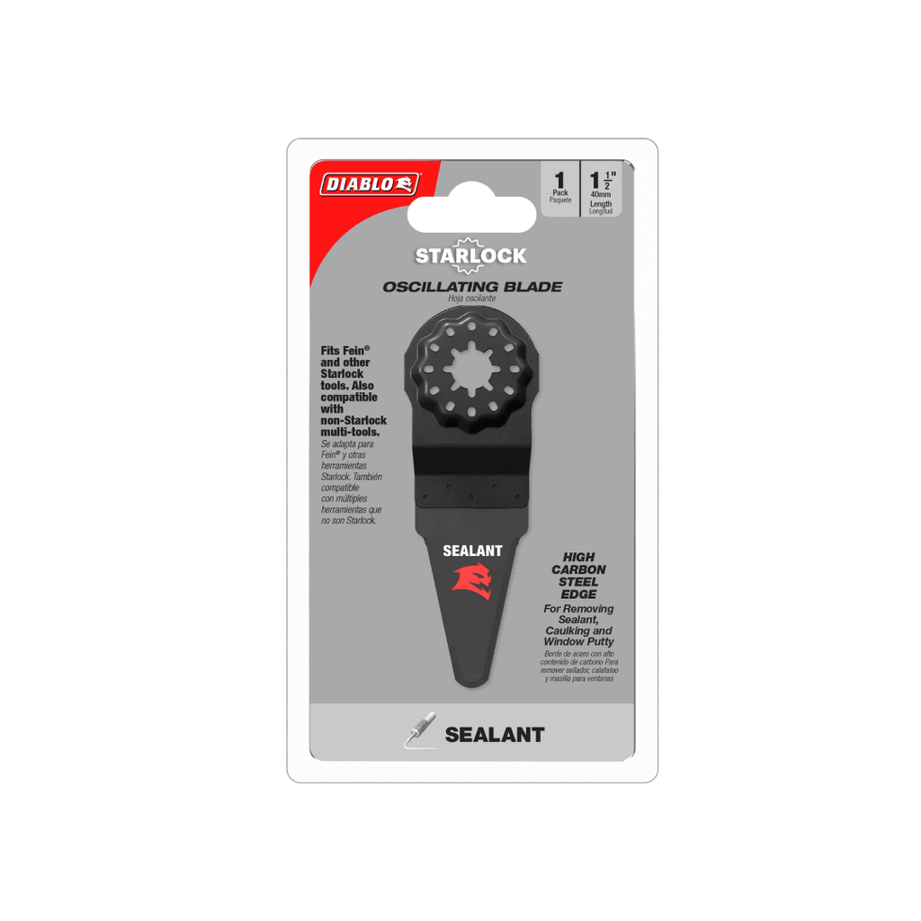 1-1/2 in. Starlock High Carbon Steel Oscillating Blade for Sealant Removal - TESCO Building Supplies 