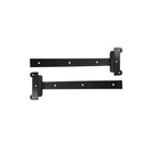 12″ Strap Hinges (2 pcs) | Black Galvanized Steel - SH12BLK - TESCO Building Supplies 