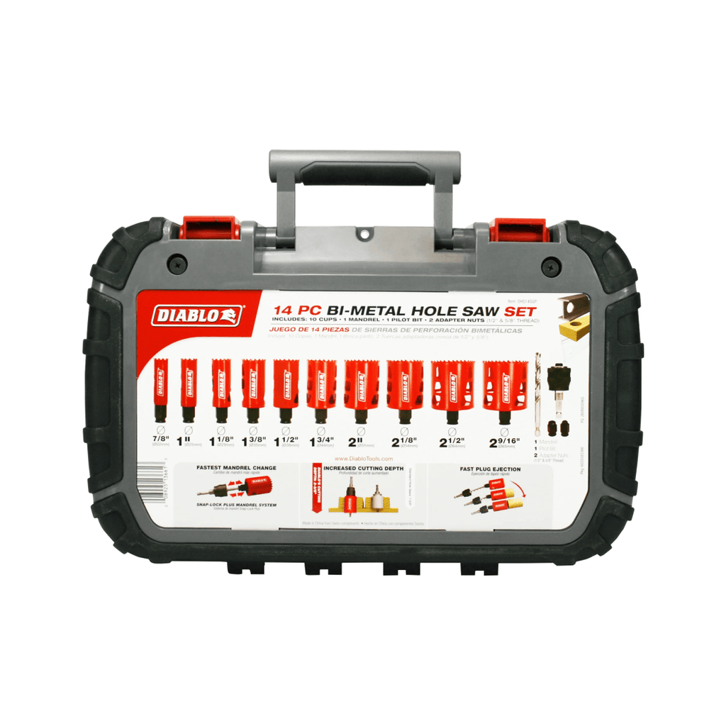 14 pc General Purpose Bi-Metal Hole Saw Set DIABLO