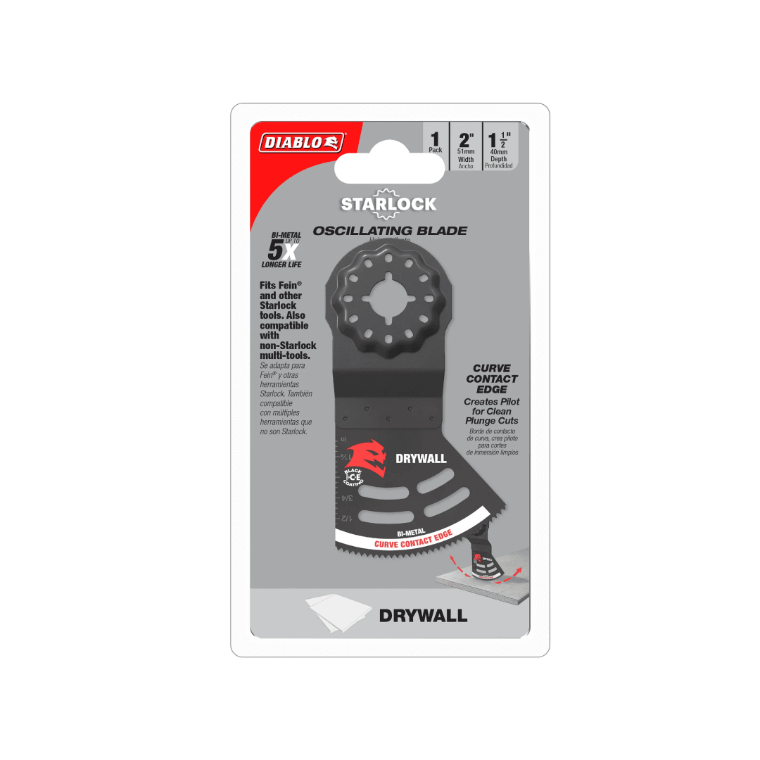 2 in. Starlock Bi-Metal Oscillating Blade for Drywall - TESCO Building Supplies 