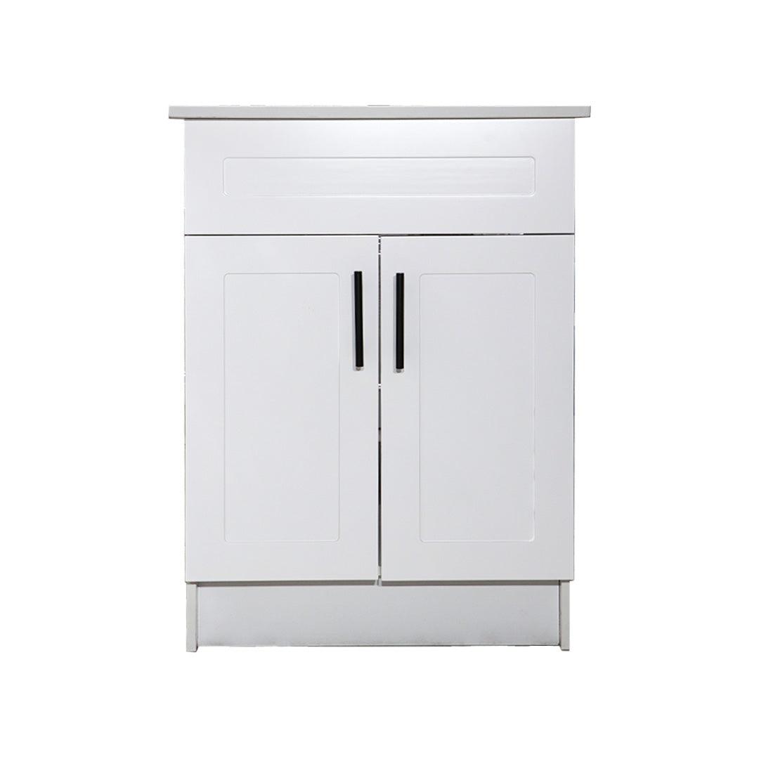 24" White MDF Vanity Base Without Drawer - TESCO Building Supplies 