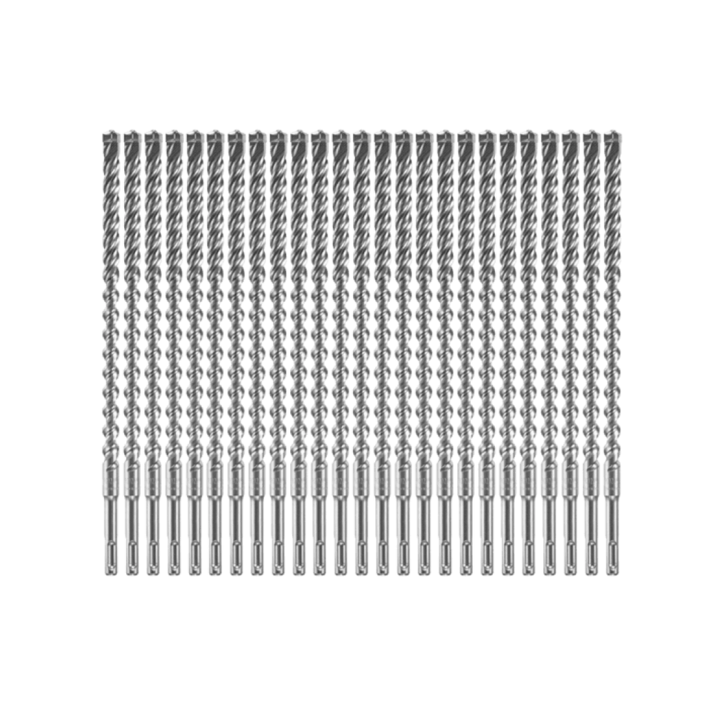 25 pc. 1/2 In. x 10 In. x 12 In. SDS-plus® Bulldog™ Xtreme Carbide Rotary Hammer Drill Bits - HCFC2084 BOSCH