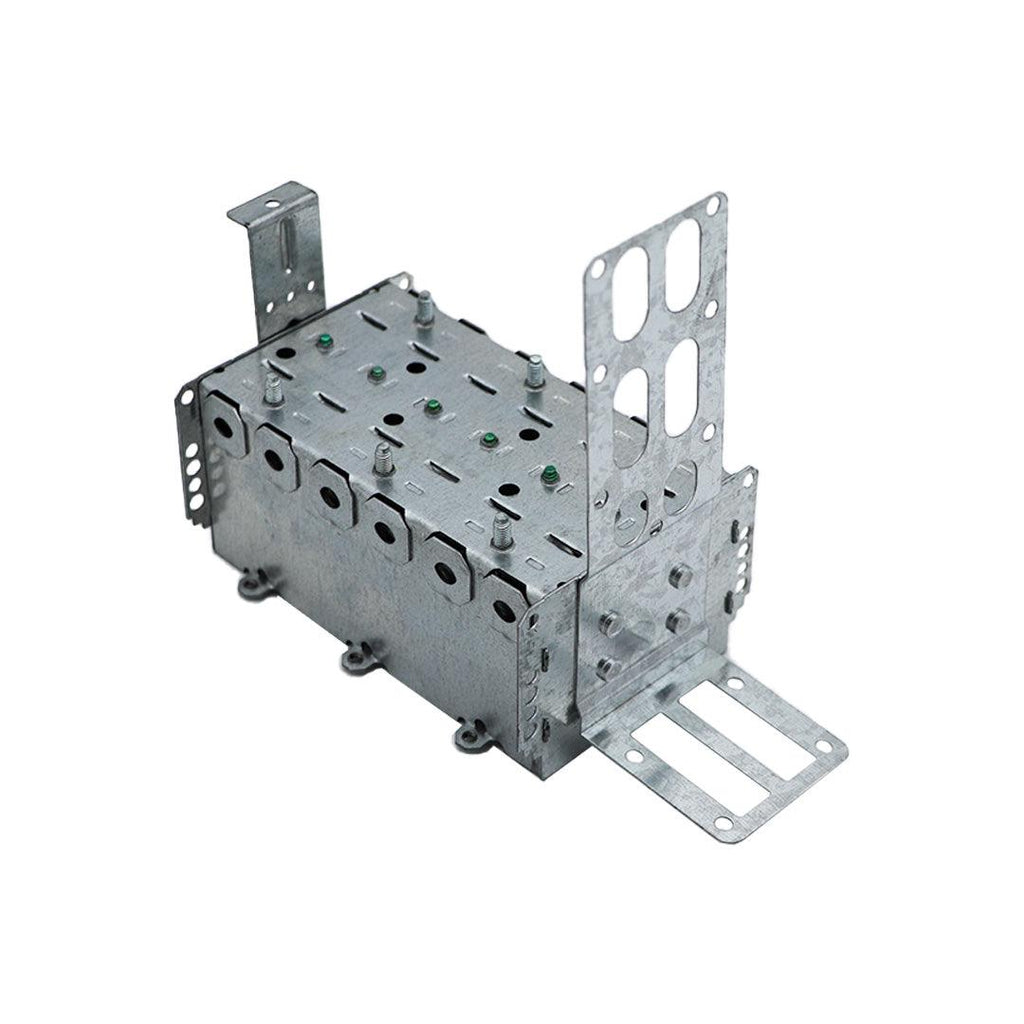 3" x 5-1/2" x 2-1/2" Non-Gangable 3 Gang Electrical Box With Integral Support Bracket For Steel Studs - 2104-LSSAX3 - TESCO Building Supplies 
