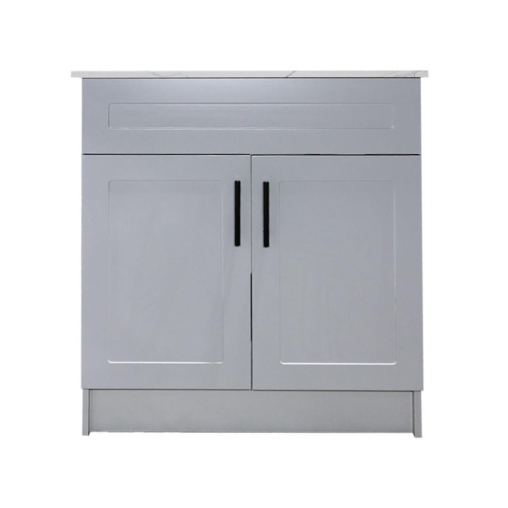30" Grey MDF Vanity Base Without Drawer - TESCO Building Supplies 
