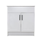 30" White MDF Vanity Base Without Drawer - TESCO Building Supplies 