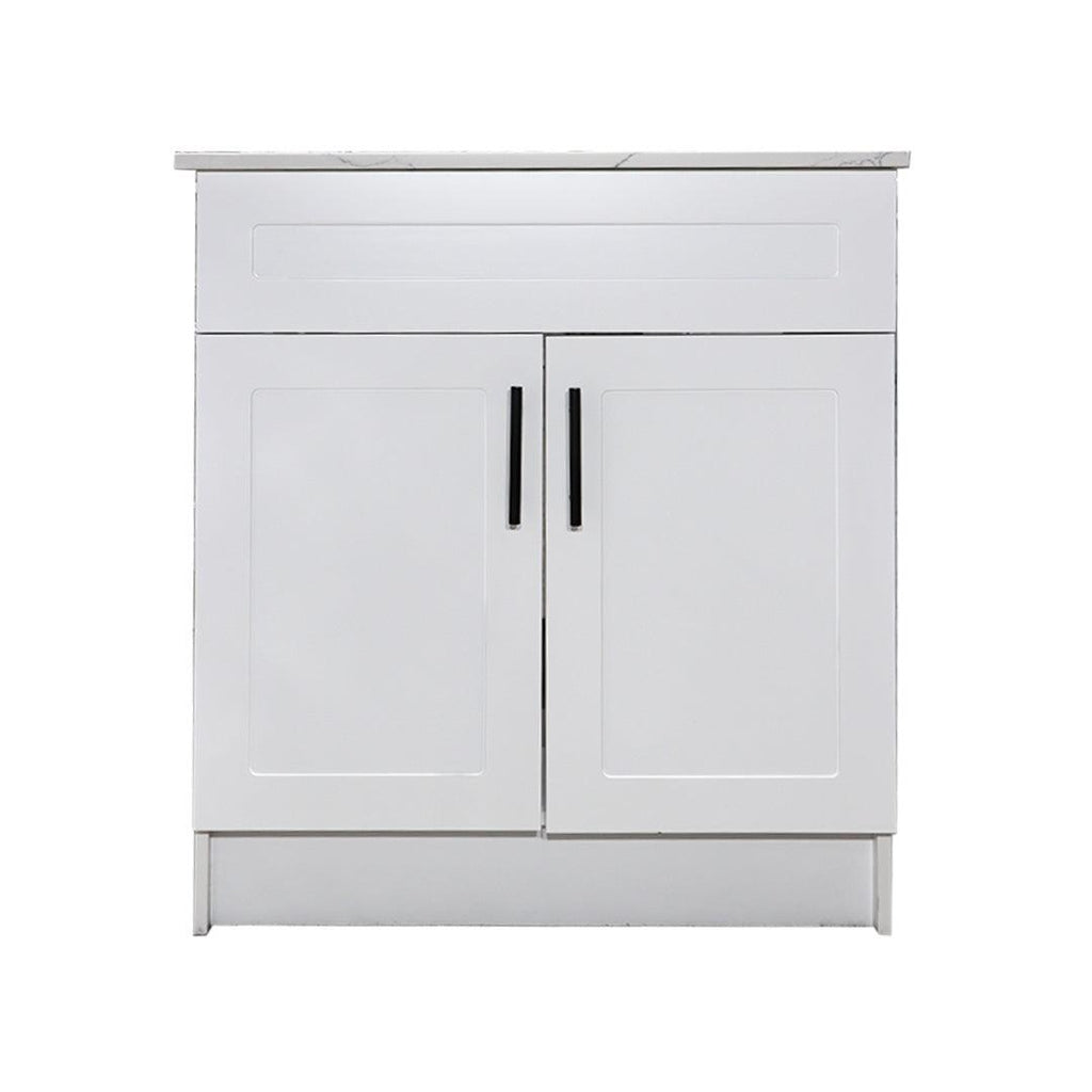 30" White MDF Vanity Base Without Drawer - TESCO Building Supplies 