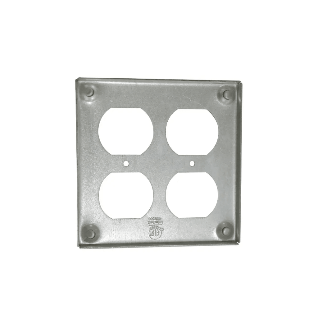 4" Raised Two Duplex Receptacle Industrial Surface Cover - 8371 - TESCO Building Supplies 