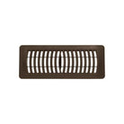 4" x 10" Brown Polystyrene Flat Top Floor Register - RG2145 - TESCO Building Supplies 