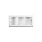 4" x 10" White Ceiling Register With Mounting Holes - RG0132 - TESCO Building Supplies 