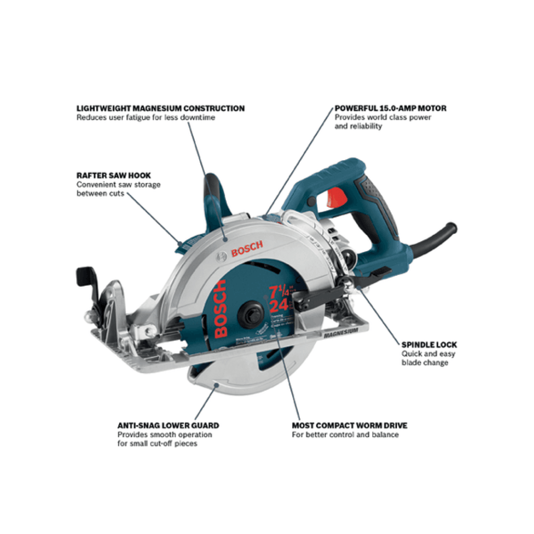 7-1/4 In. Blade-Left Worm Drive Saw - CSW41 - TESCO Building Supplies 