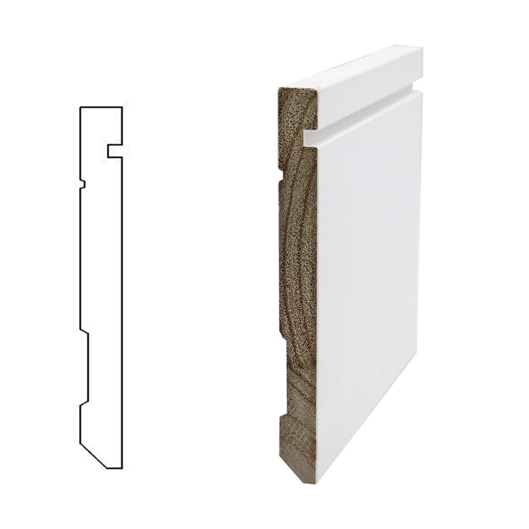 7-1/4" x 12ft Notch Baseboard - AF12 - TESCO Building Supplies 