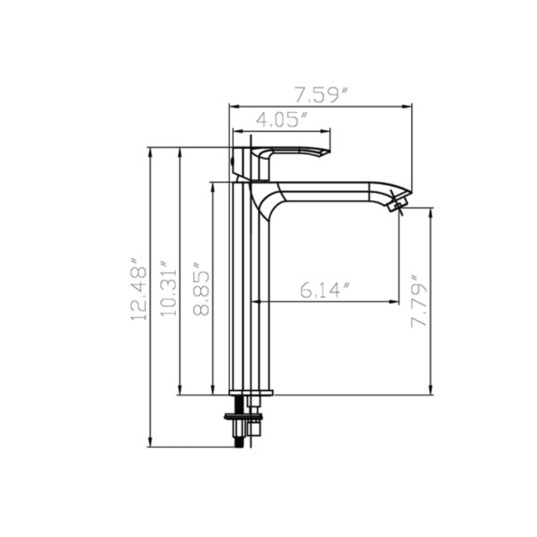 Bathroom Sink Faucet - F11T125 KODAEN INC.