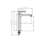 Bathroom Sink Faucet - F11T125 KODAEN INC.