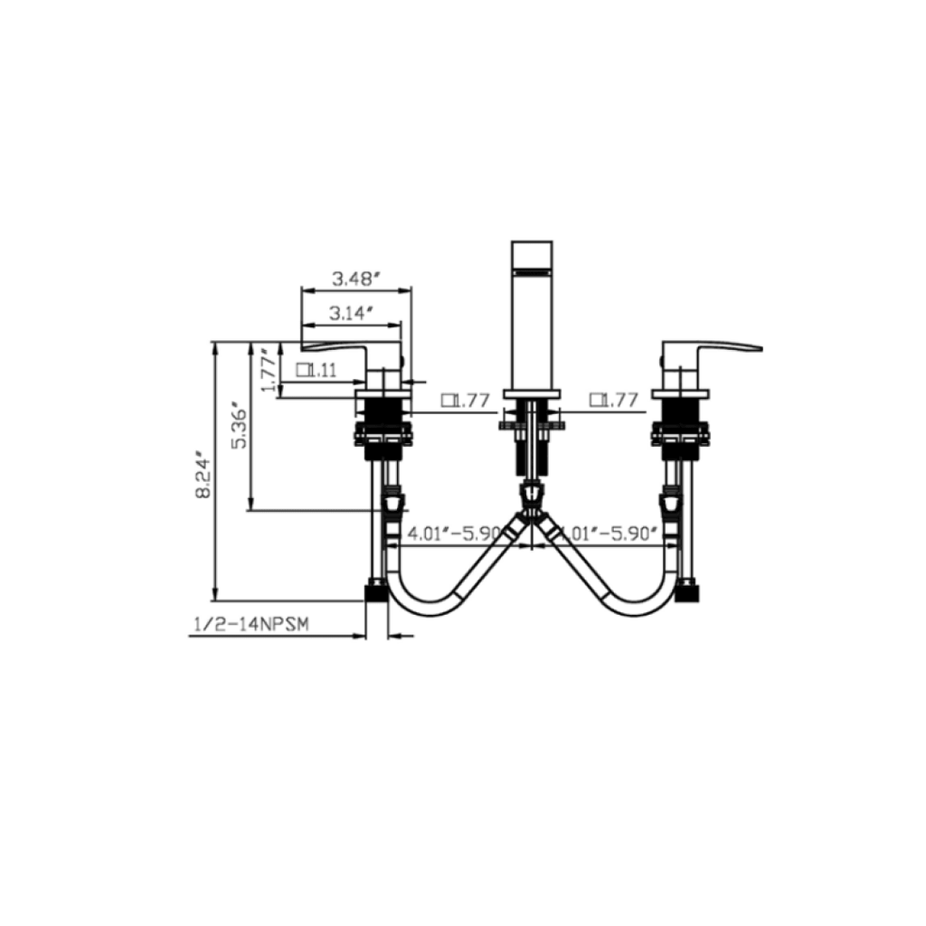 Bathroom Sink Faucet - F13103 KODAEN INC.