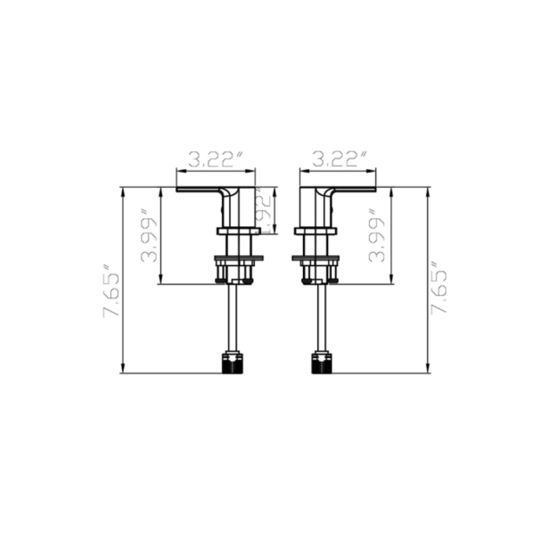 Bathroom Sink Faucet - F13127 KODAEN INC.