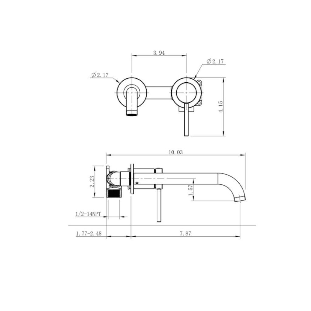 Bathroom Sink Faucet - F14104 KODAEN INC.