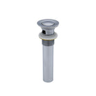 Bathroom Vanity Sink Pop-up Drain in Chrome - A - TESCO Building Supplies 