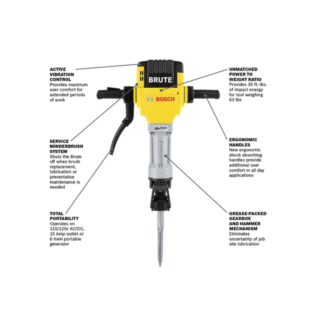 BH2760VCB - Brute 1-1/8 in. Hex Breaker Hammer With Basic Cart BOSCH