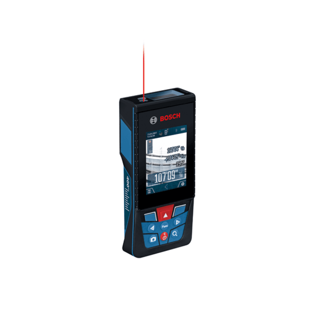 BLAZE™ Outdoor 400 Ft. Connected Lithium-Ion Laser Measure with Camera - GLM400CL - TESCO Building Supplies 