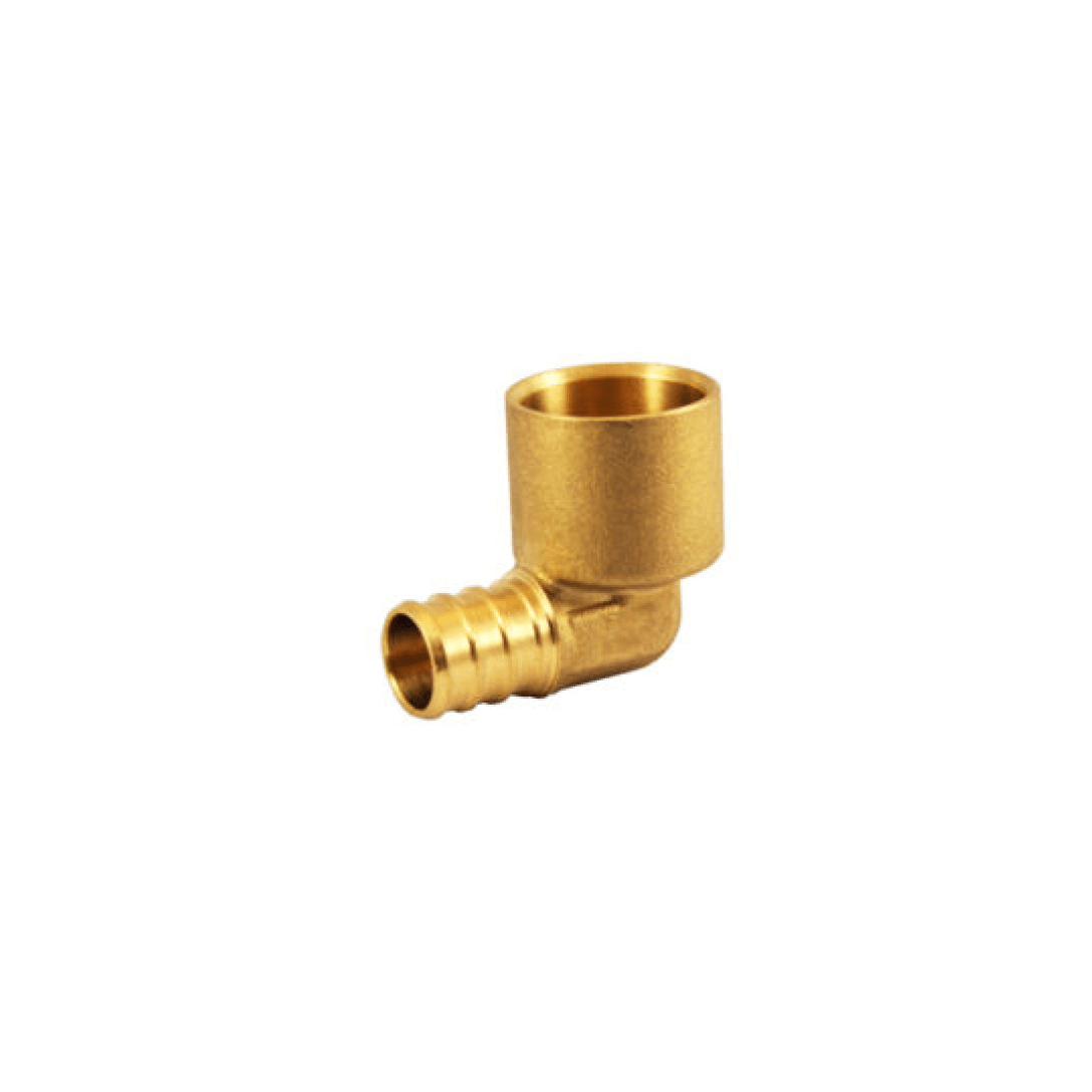 Brass Elbow 1/2" Female Sweat x 1/2" Pex - 6110011-BPSE - TESCO Building Supplies 