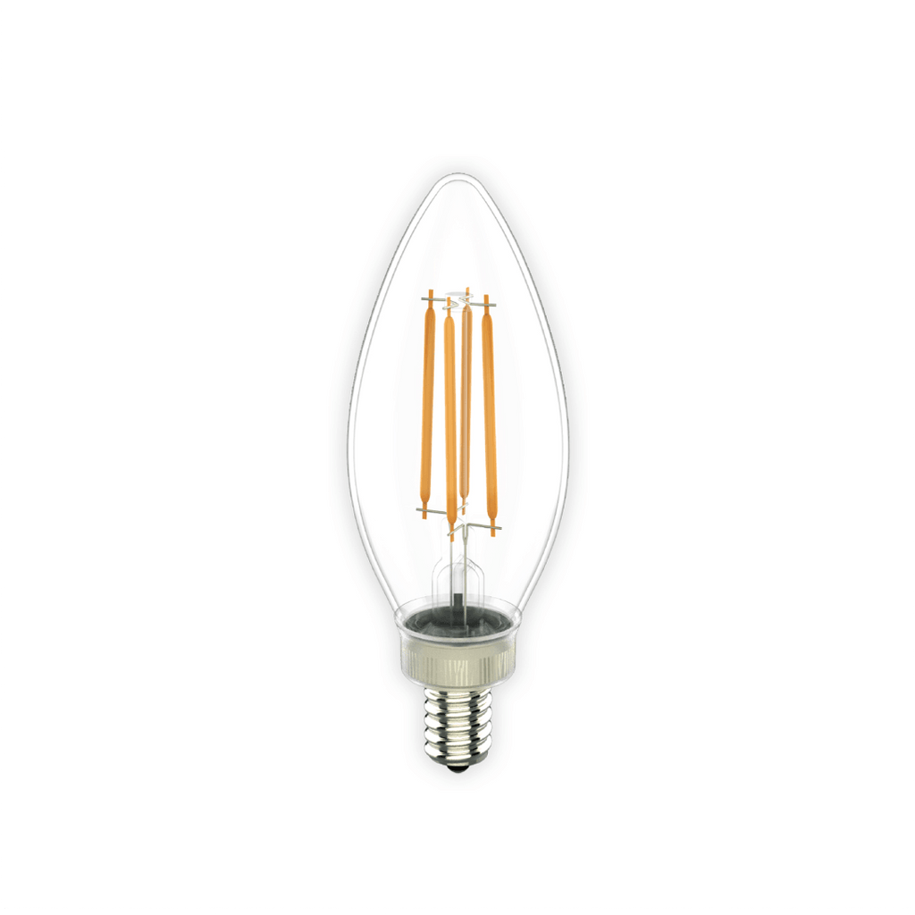 Candle Filament LED Light Bulb E12 3.8W - VO-FCAW3.8 - TESCO Building Supplies 