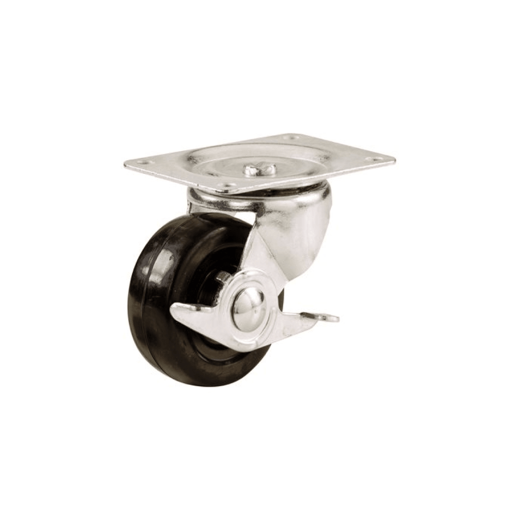 Caster 75mm Swivel With Brake 3in - TESCO Building Supplies 
