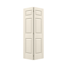 Colonial Primed Textured Molded 6 Panel Composite Closet Bi-Fold Door Set - TESCO Building Supplies 