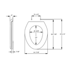 Commercial Standard Elongated Toilet Seats - 600-001 - TESCO Building Supplies 