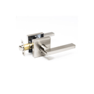 Door Lock Lever Privacy Square Satin Nickel - TESCO Building Supplies 