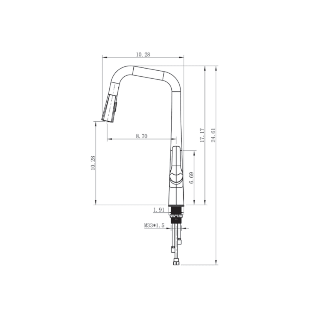 Kitchen Faucet - F23128 KODAEN INC.