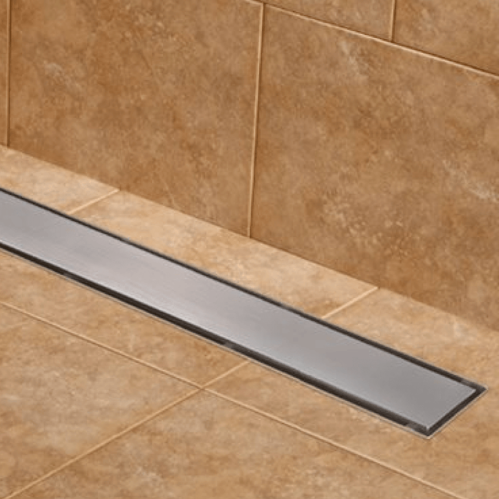 Linear Shower Drain Solid Grid 2in 36" x 3" X 3-1/8" - 188068 - TESCO Building Supplies 