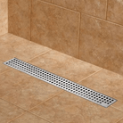 Linear Shower Drain Sq. Grid 2in 47" x 3" x 3-1/8" - 188065 - TESCO Building Supplies 