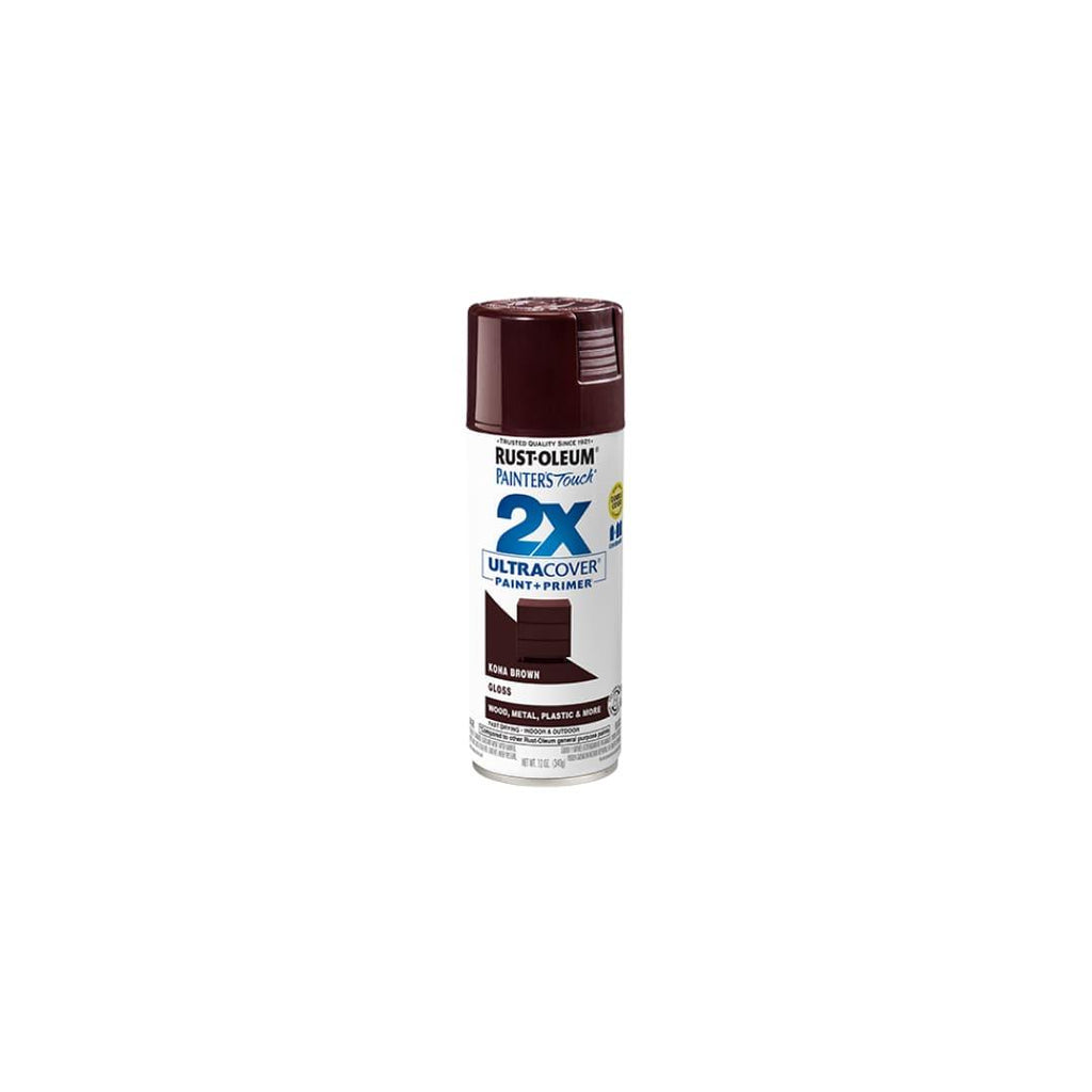 Painter's Touch® 2x Ultra Cover® Spray Paint - Gloss Kona Brown - TESCO Building Supplies 