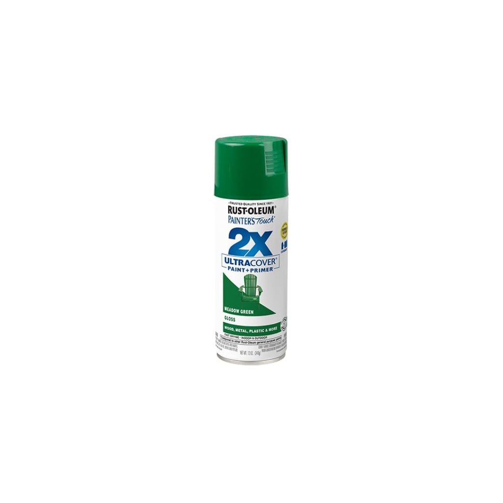 Painter's Touch® 2x Ultra Cover® Spray Paint - Gloss Meadow Green - TESCO Building Supplies 