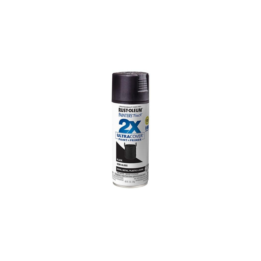 Painter's Touch® 2x Ultra Cover® Spray Paint - Semi-Gloss Black - TESCO Building Supplies 