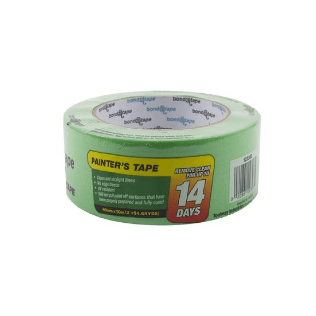 Painters Tape 48mm x 50m Green - TESCO Building Supplies 