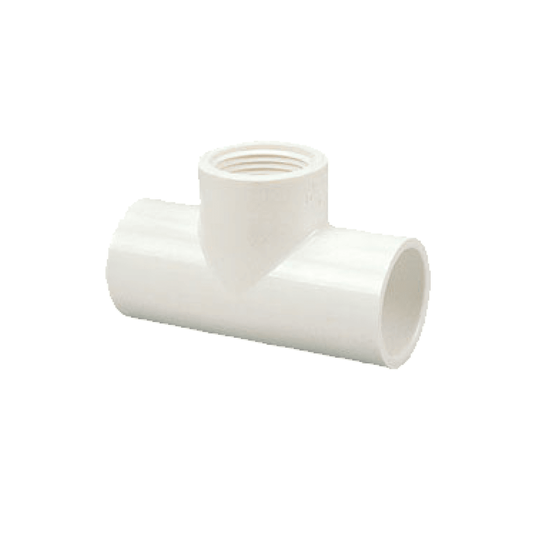 PVC Schedule 40 SCH40 Tee Slip x Slip x FIPT - 402 - TESCO Building Supplies 