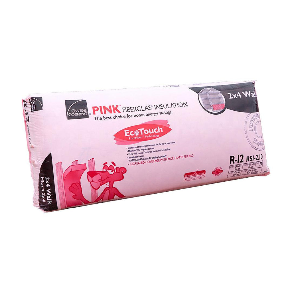R12 23" X 47" Pink Next Gen™ Fiberglas® Wood Insulation 150.1sf/Bag - TESCO Building Supplies 