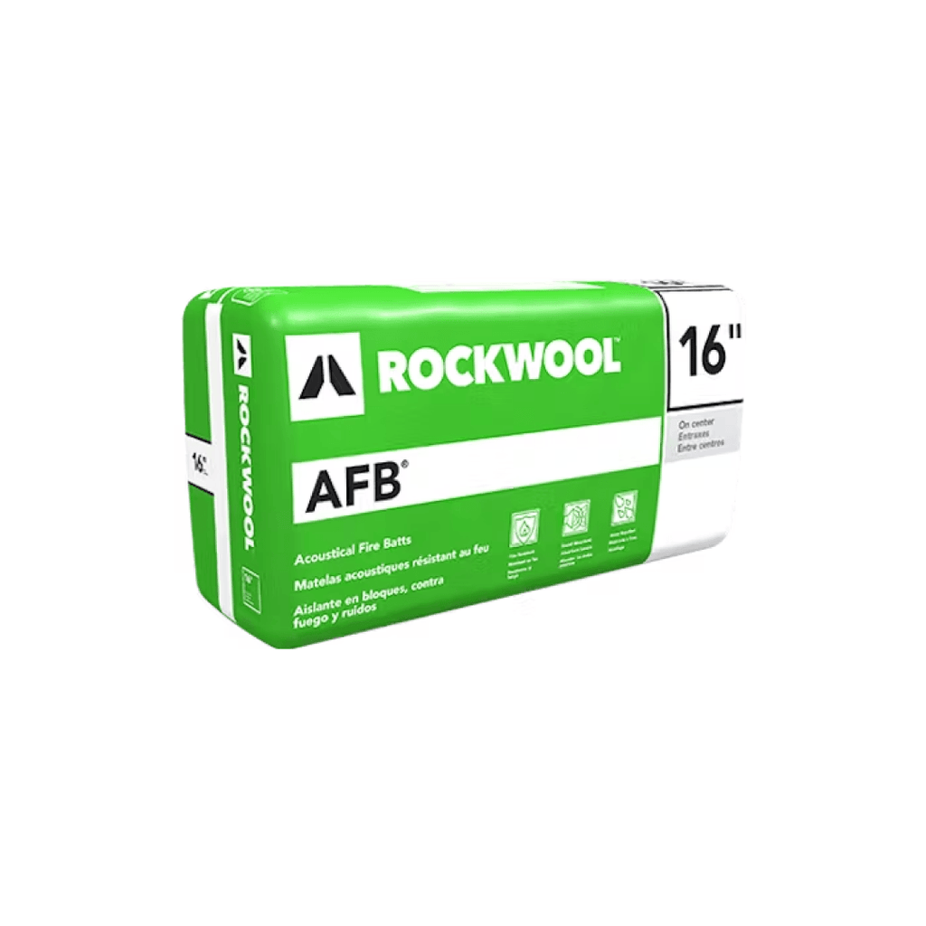 Rockwool AFB® 6" X 16" X 48" Acoustic Fire Batt Insulation 32sf/Bag ROCKWOOL