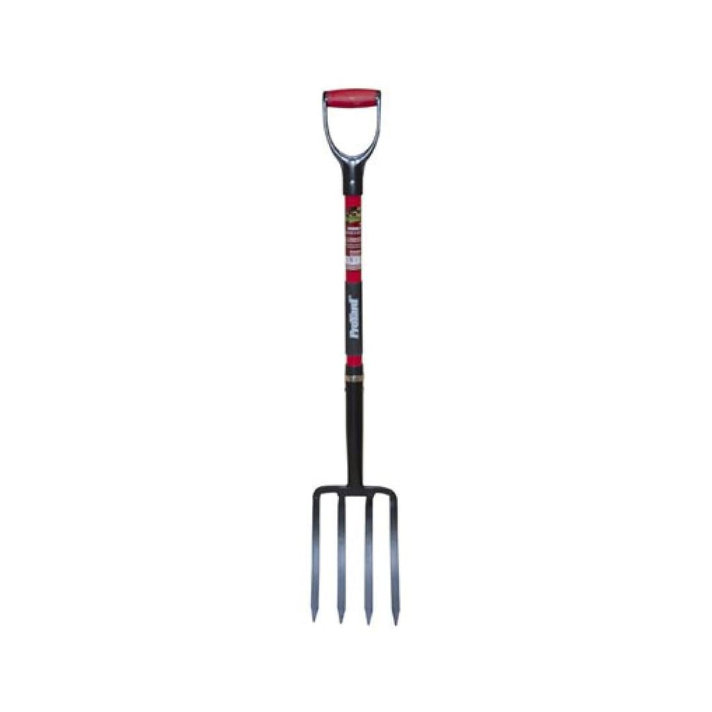Spading Fork 41in x 4-Tine 7.28x11.1" Head Fibreglass D-Handle - TESCO Building Supplies 